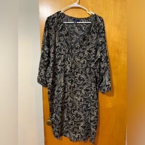 Old Navy black patterned dress